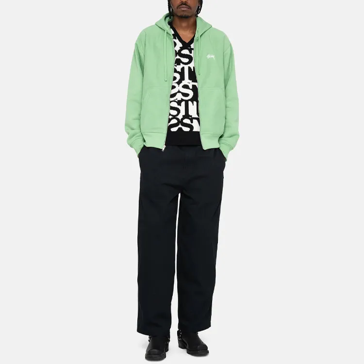 Stussy Stock Logo Zip Hoodie-2