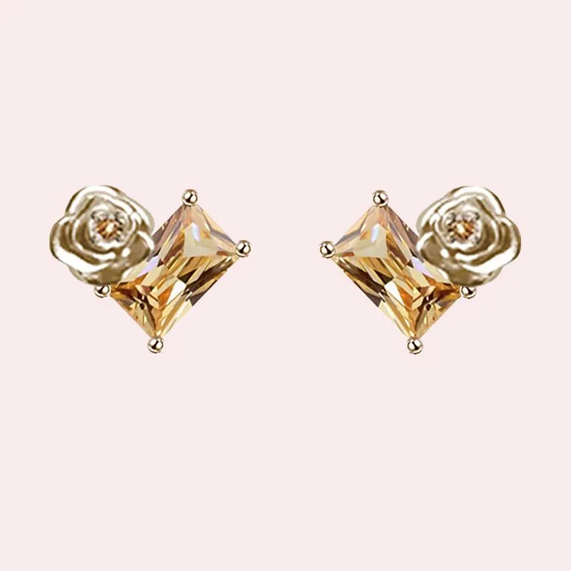 Masw Copper Alloy Stud Earrings Women's-2