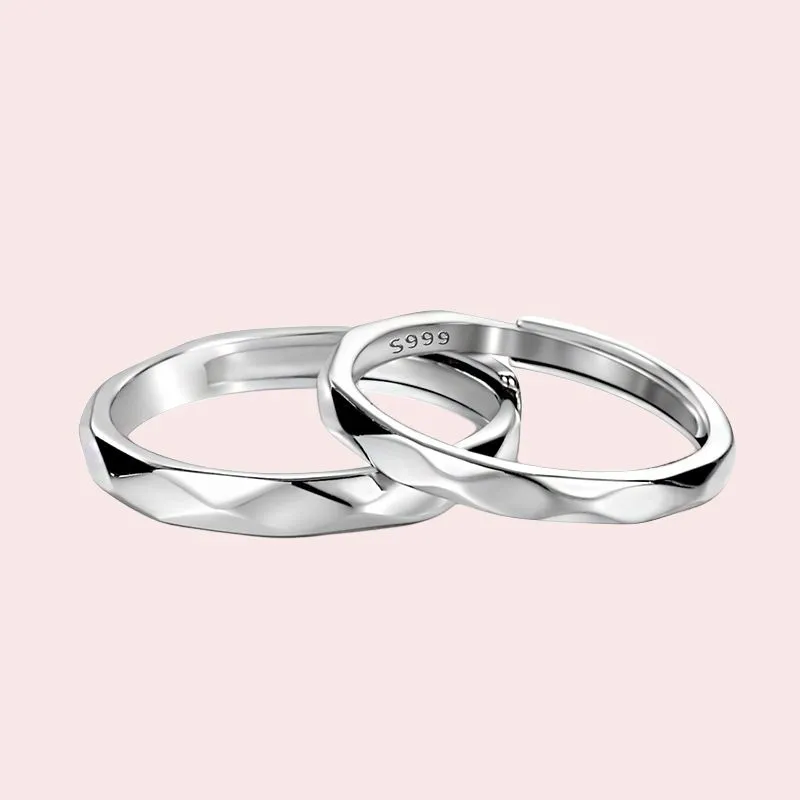 PISHUSHU S999 Fine Silver Rings Unisex-1