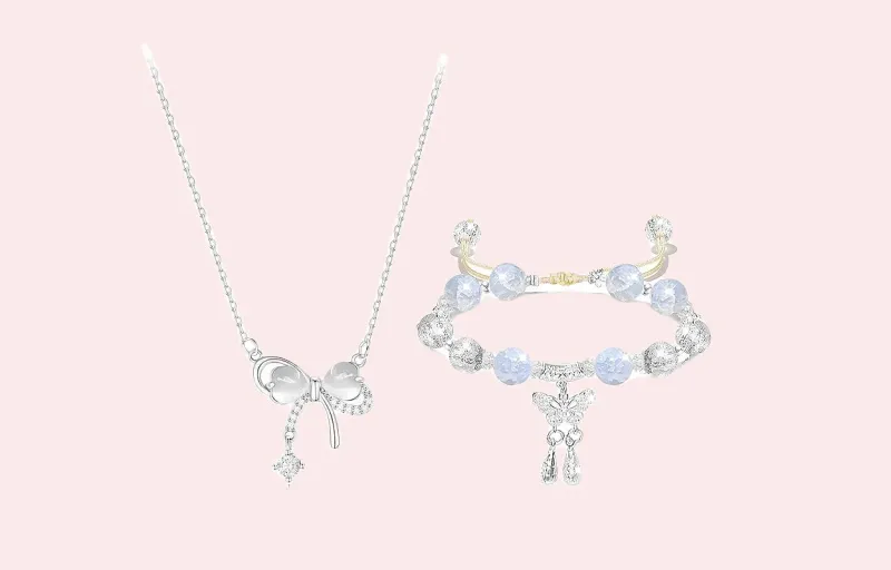 JOYDINNY Colored Glaze Jade Necklaces Women's-2