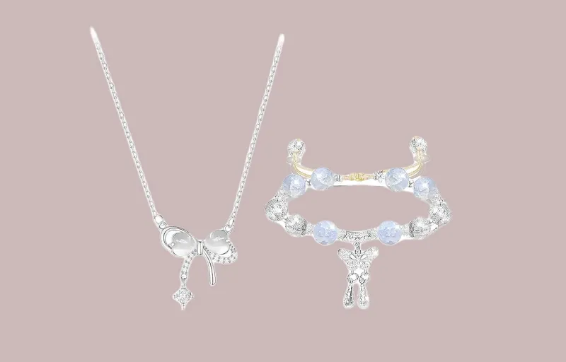 JOYDINNY Colored Glaze Jade Necklaces Women's-1