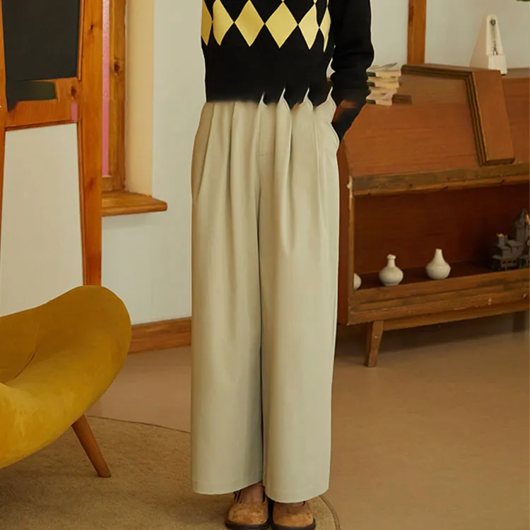 Xu Daqing Casual Pants Women's Cream Apricot-1