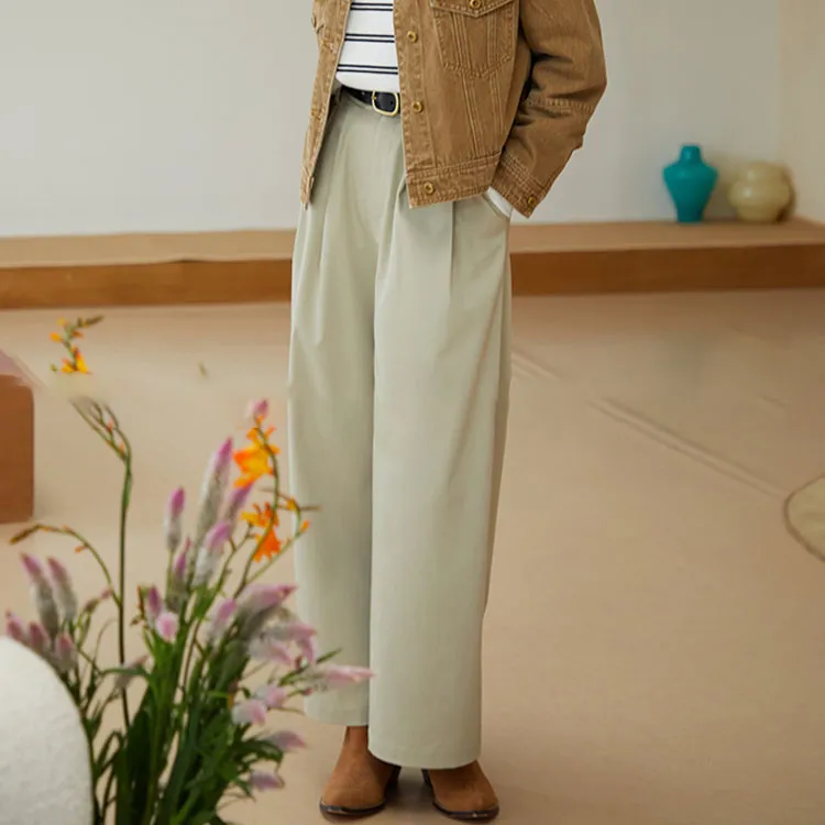 Xu Daqing Casual Pants Women's Cream Apricot-2
