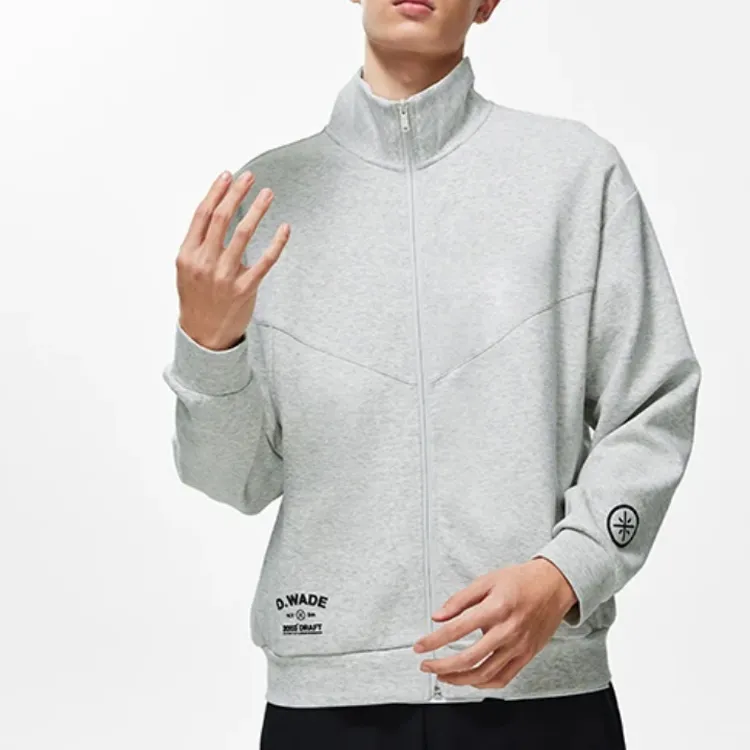 LiNing Sweatshirt Men's Heather Gray Stone Gray-3