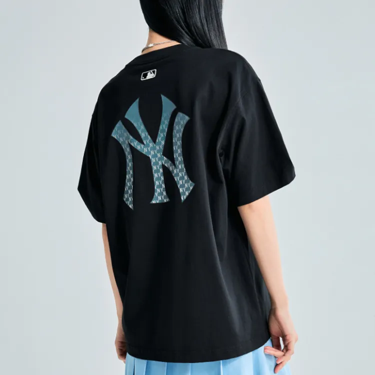 MLB Men's Logo Embroidered Print Crewneck Short-Sleeve T-Shirt Black-4