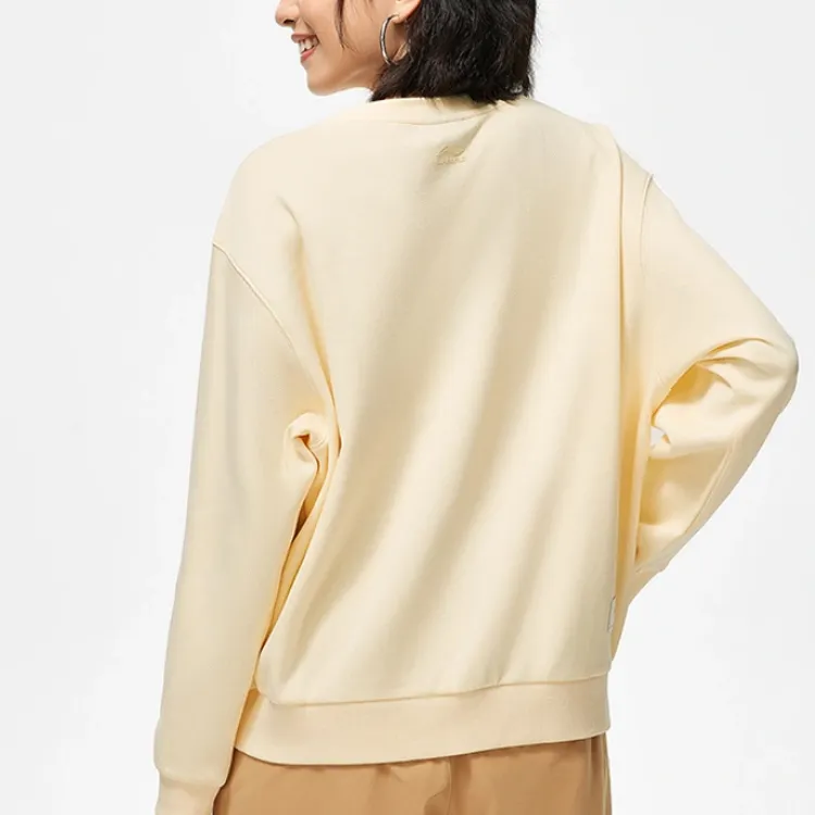 LiNing Sports Trend Series Sweatshirt Women's Sponge Cake Yellow-3