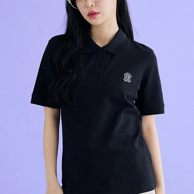 MLB New York Yankees Polo Shirts Women's Black-2