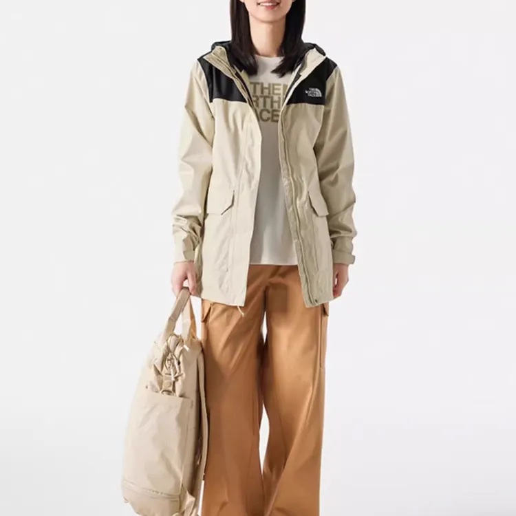 THE NORTH FACE City Outdoor Collection Windbreaker Jackets Women's Beige-1