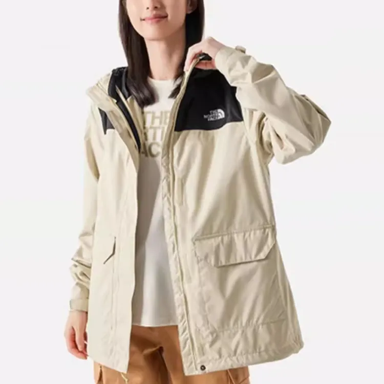 THE NORTH FACE City Outdoor Collection Windbreaker Jackets Women's Beige-5