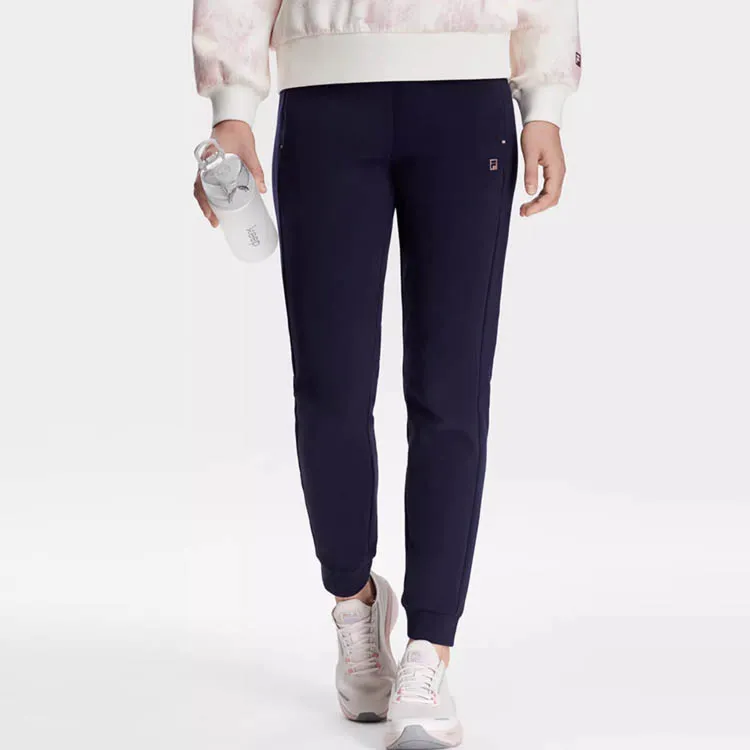 FILA Knitted Sweatpants Women's Royal Blue-1