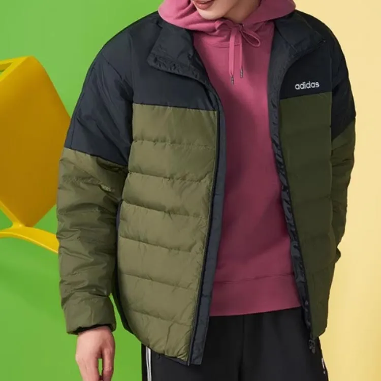 Adidas Neo Down Jackets Men Dark Olive Green-4