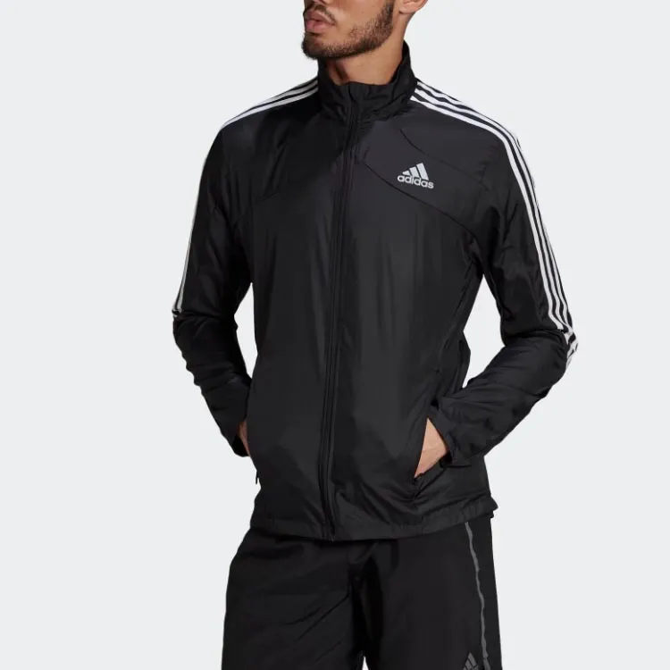 Adidas 3 Stripes Jacket Men's Black-5