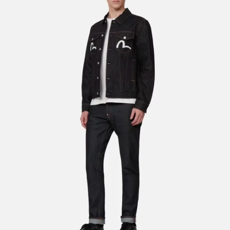 EVISU Denim Jacket Men's Denim Blue-4
