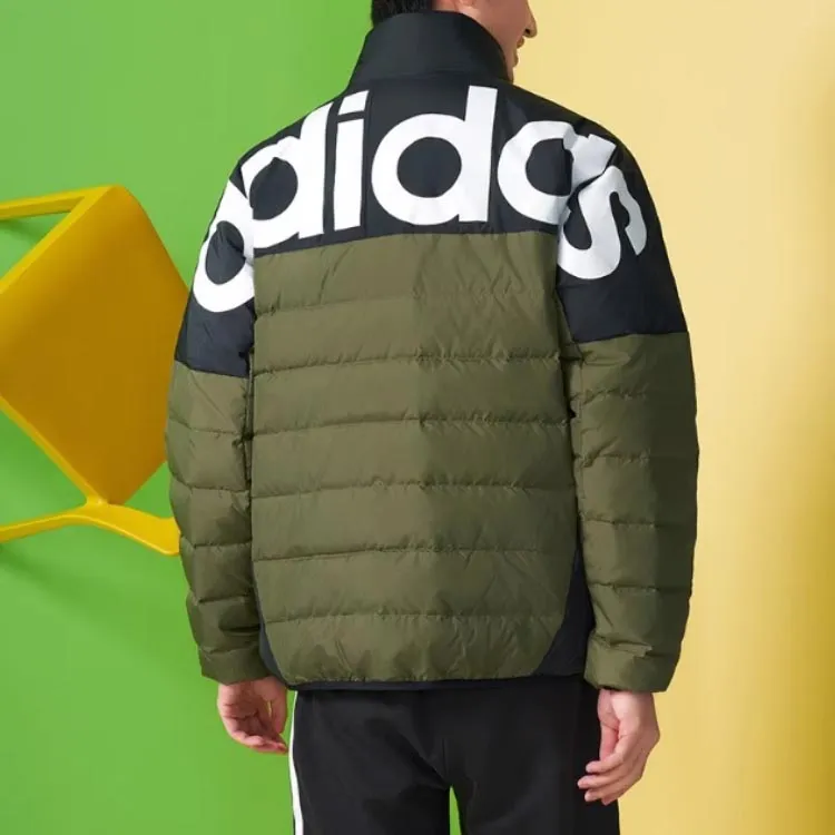 Adidas Neo Down Jackets Men Dark Olive Green-6