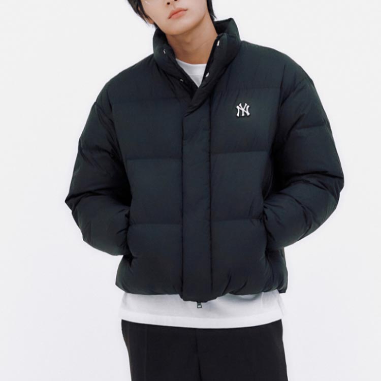 MLB New York Yankees Down Jackets Unisex Black - POIZON