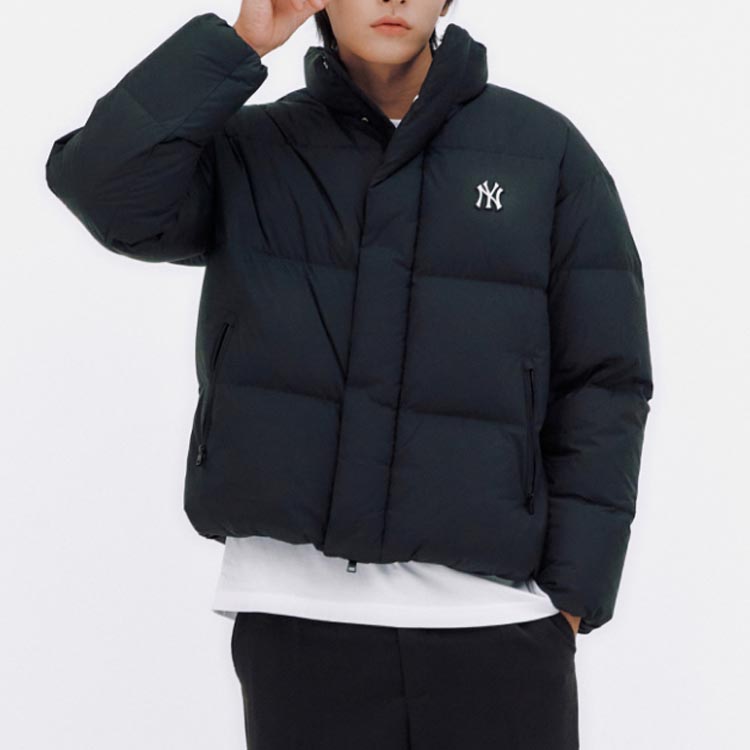 MLB New York Yankees Down Jackets Unisex Black - POIZON