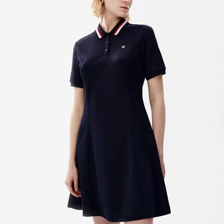 FILA Short Sleeved Dress Women's Legend Blue-5