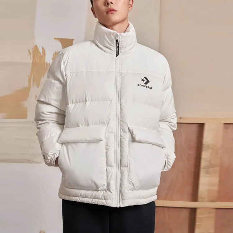 Converse Down Jacket Men's White-4