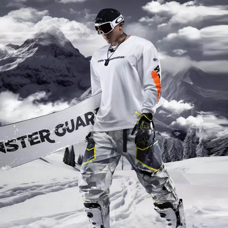 Monster Guardians T Shirts Men Snow Peak White-2