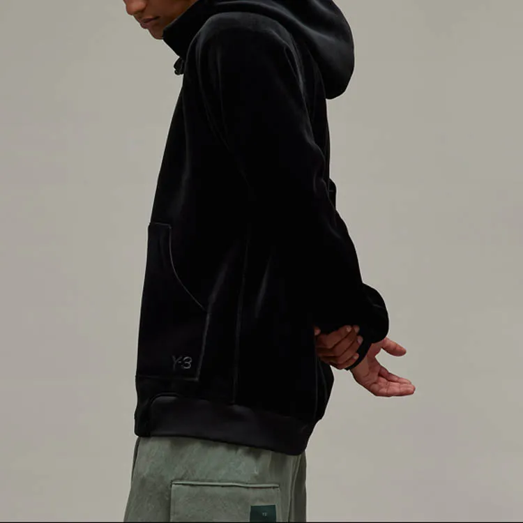 Y 3 Velvet Jackets Unisex Black-5