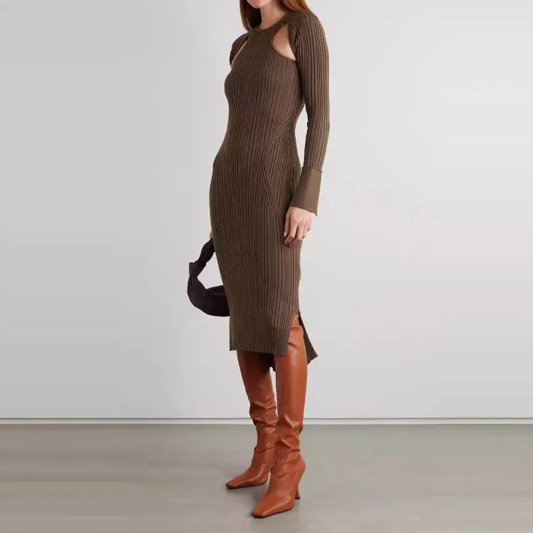 3.1 Phillip Lim Long-Sleeved Dresses Women's Brown-1