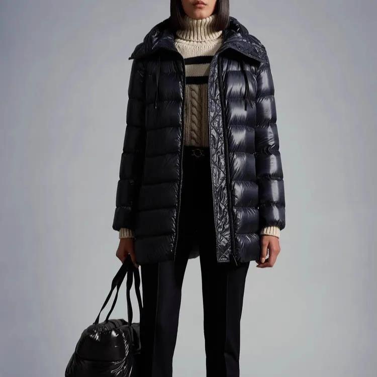 Moncler Suyen Series Down Jacket Women's Midnight Blue-3