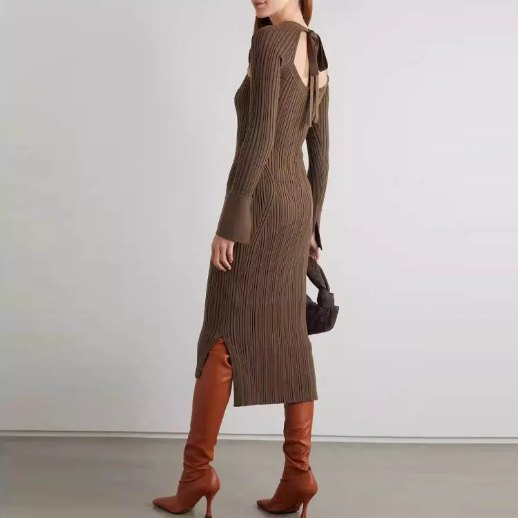 3.1 Phillip Lim Long-Sleeved Dresses Women's Brown-2