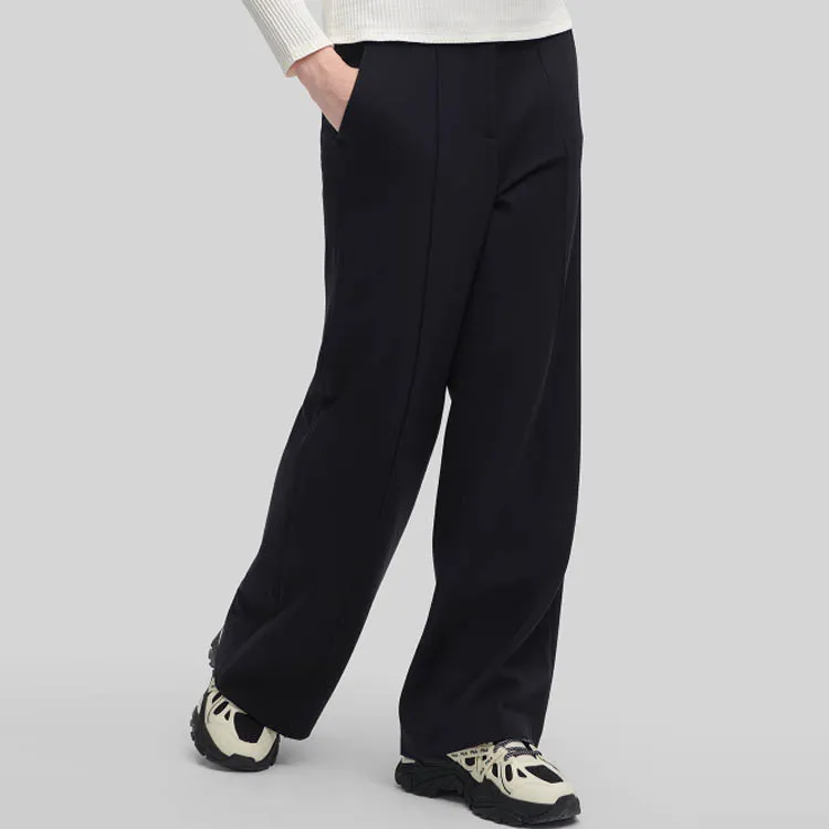 FILA Knitted Sports Pants Women's Jet Black-5