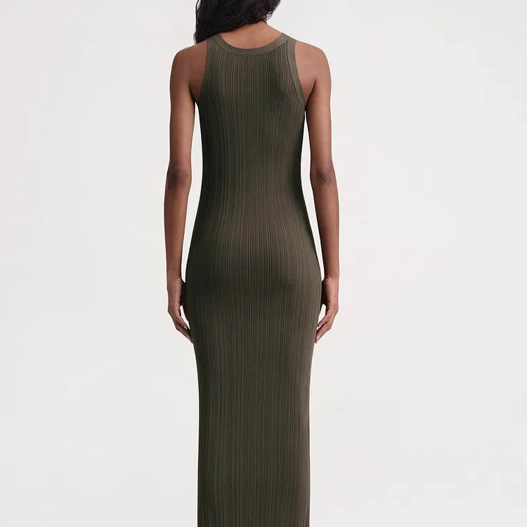 TOTEME Sleeveless Dresses Women's Brown-5