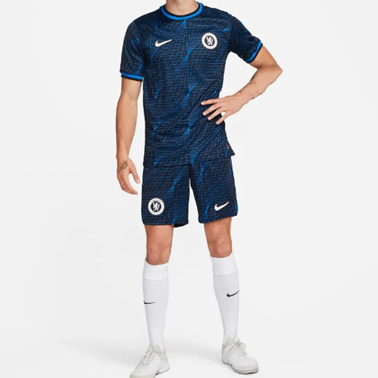 Nike Dri Fit Soccer Jerseys Men Blue-2
