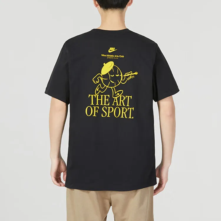 Nike T Shirts Men Black-3