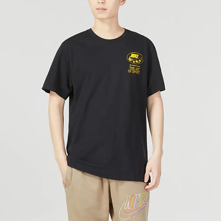 Nike T Shirts Men Black-2