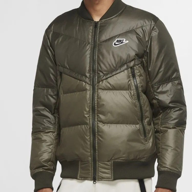 Nike Down Jacket Winter Men's Yellow Green-3