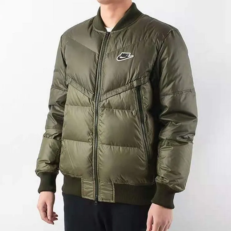 Nike Down Jacket Winter Men's Yellow Green-5