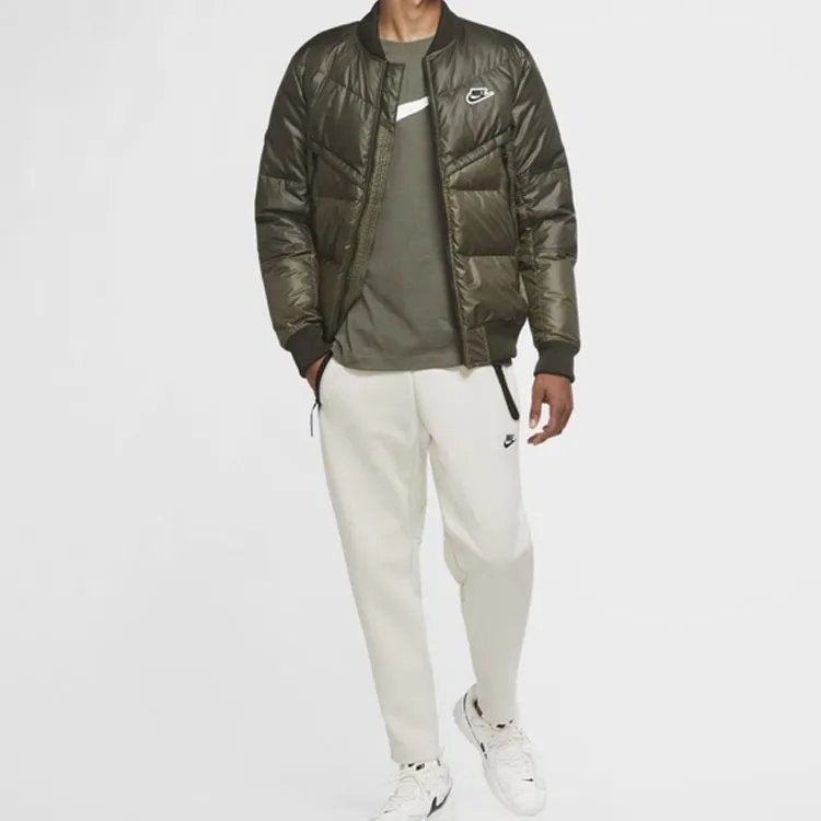 Nike Down Jacket Winter Men's Yellow Green-2
