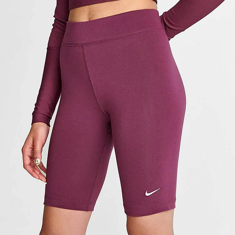 Nike Sportswear Essentials Series Sports Shorts Women's Deep Red-7