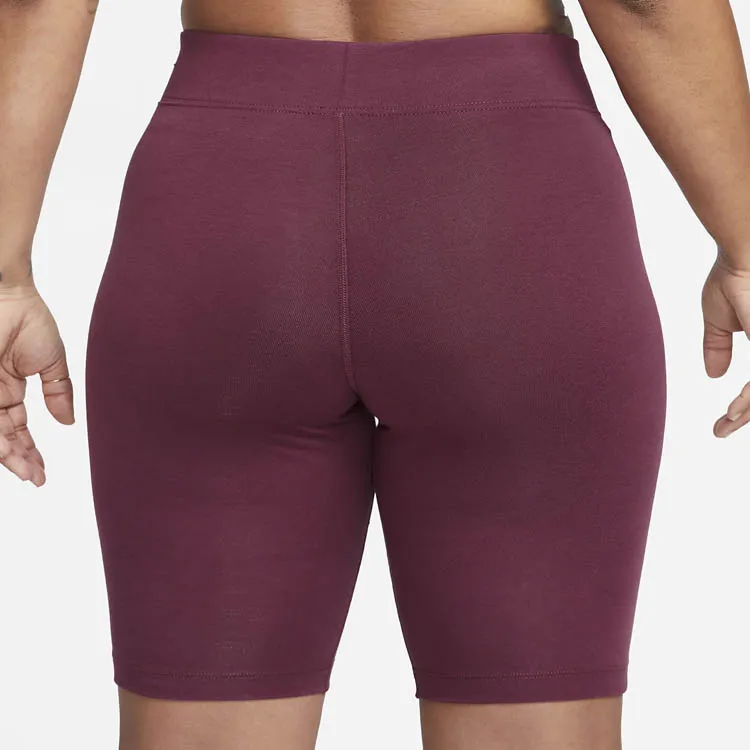 Nike Sportswear Essentials Series Sports Shorts Women's Deep Red-3