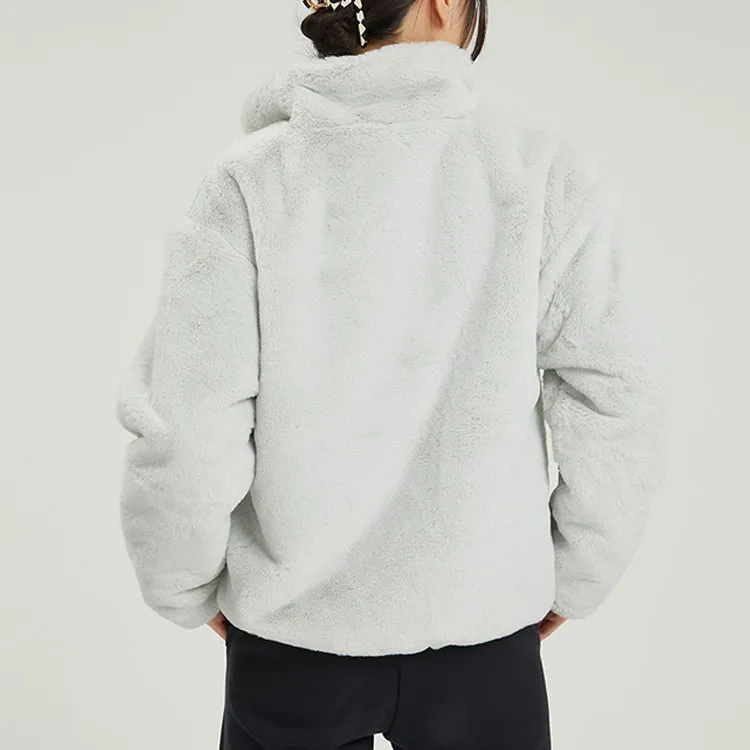 Nike Women'ss Oversized Swoosh Logo Jacket Asia Sizing Photon Dust-7