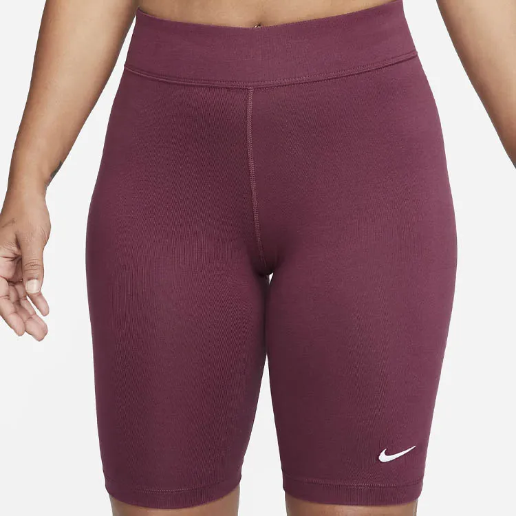 Nike Sportswear Essentials Series Sports Shorts Women's Deep Red-2