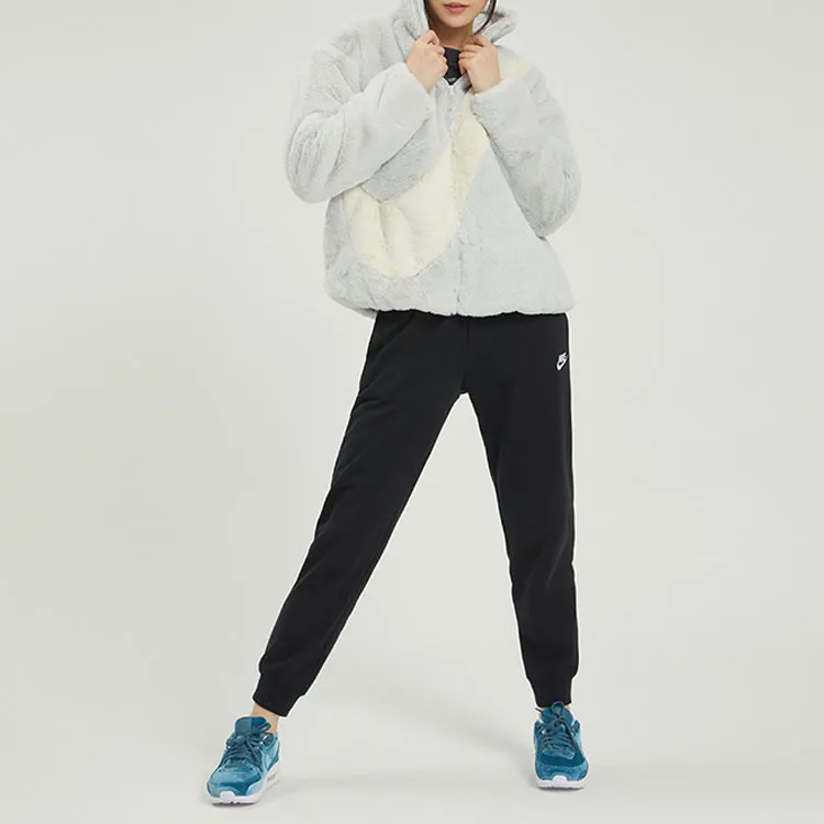 Nike Women'ss Oversized Swoosh Logo Jacket Asia Sizing Photon Dust-8