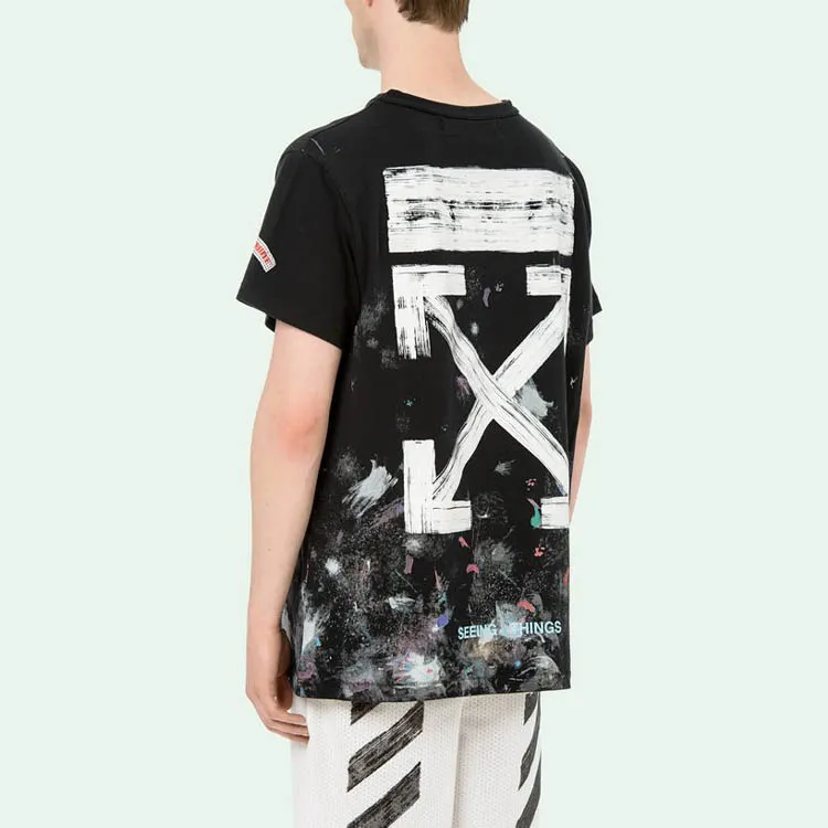 OFF WHITE Galaxy Brushed T shirt-5