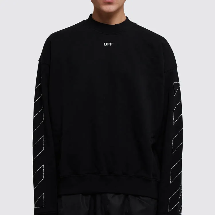 OFF WHITE Arrows Embroidery Crew Neck Jumper-5