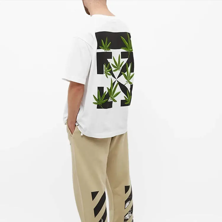 OFF WHITE Weed Arrows Oversized T Shirt-6
