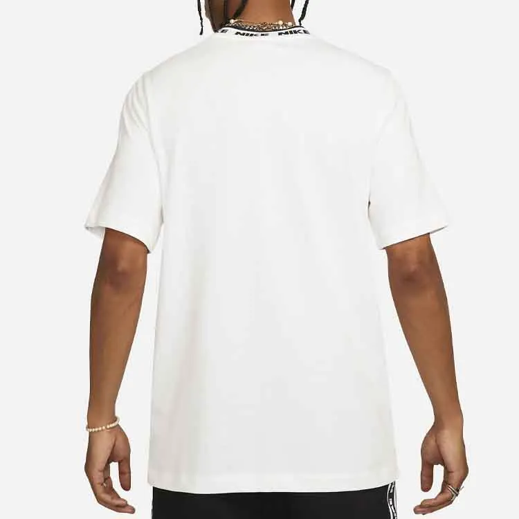 Nike T Shirts Men White-3