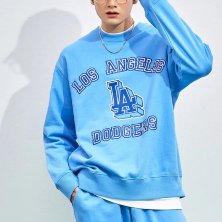 MLB Sweatshirts Unisex Light Blue-3