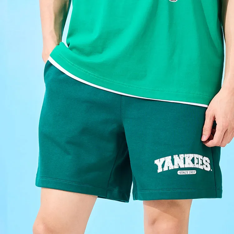 MLB Varsity Logo 5 Piece Shorts NY Casual Shorts Unisex-4