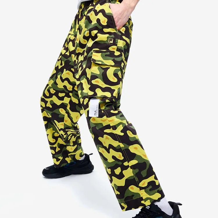 FILA FUSION TOKYO STUDIO Suit Trouser Men's Yellow-3