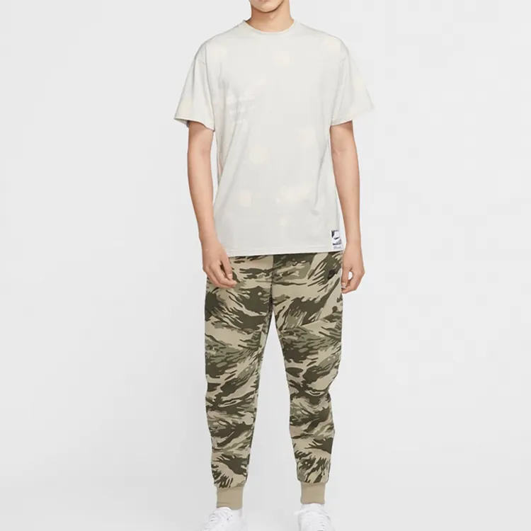 Nike Drop Shoulder Sleeve T-Shirt Men's Light Bone-4