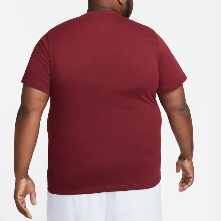 Nike T Shirts Men Dark Red-4