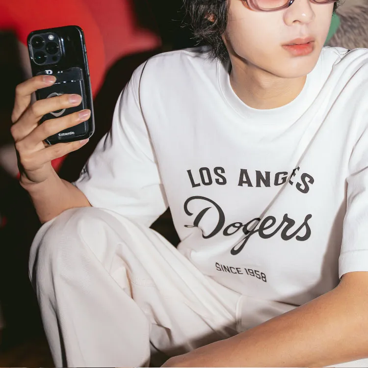 MLB Los Angeles Dodgers T Shirts Men White-3